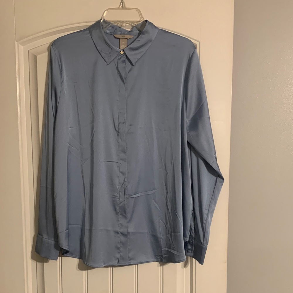 H&M Sky Blue Collared Shirt
